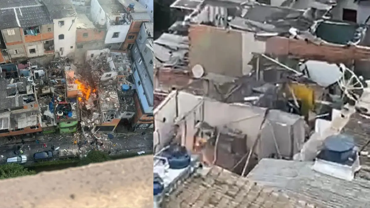 Explosão em São Paulo (Foto: Reprodução)