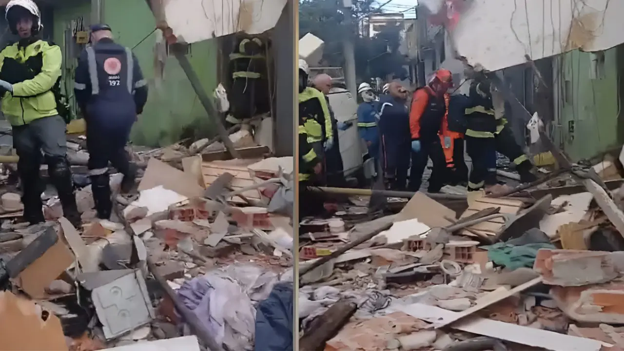 Área atingida pela explosão no Jaguaré segue isolada para novas vistorias. Foto: Reprodução.
