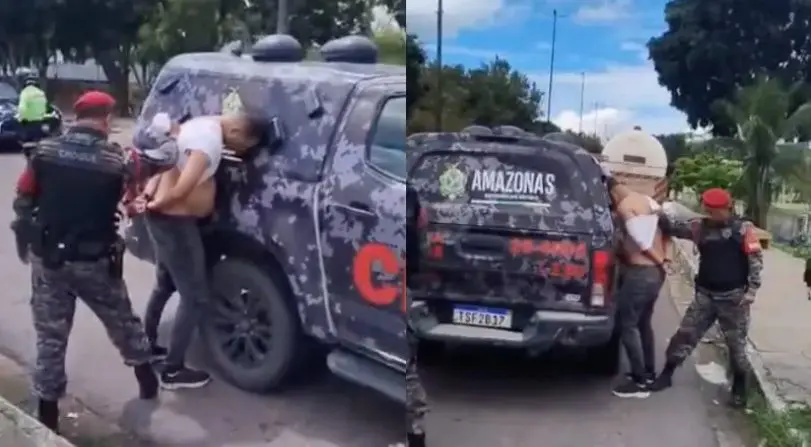 Homem é preso em flagrante após tentar sequestrar adolescente na saída da escola (Foto: Reprodução)