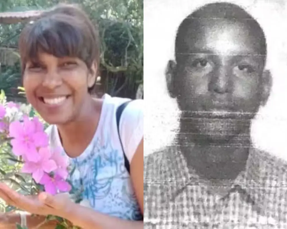 Miriam e o suspeito, o irmão, Abraão. (Reprodução)