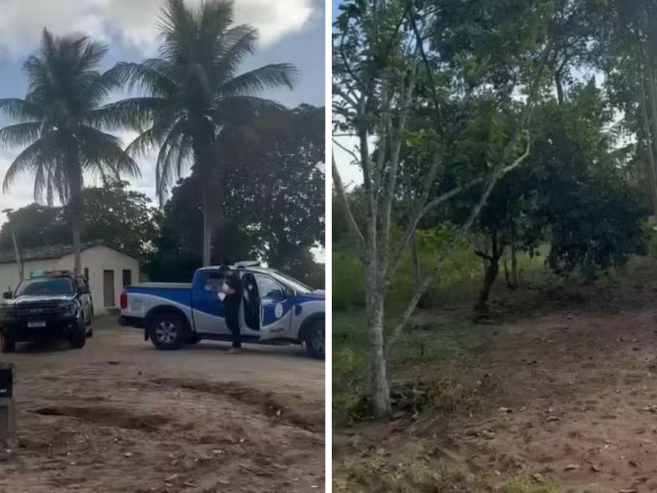 Local que a Adriele Silva da Conceição foi encontrada || Reprodução: Polícia Civil da Bahia 