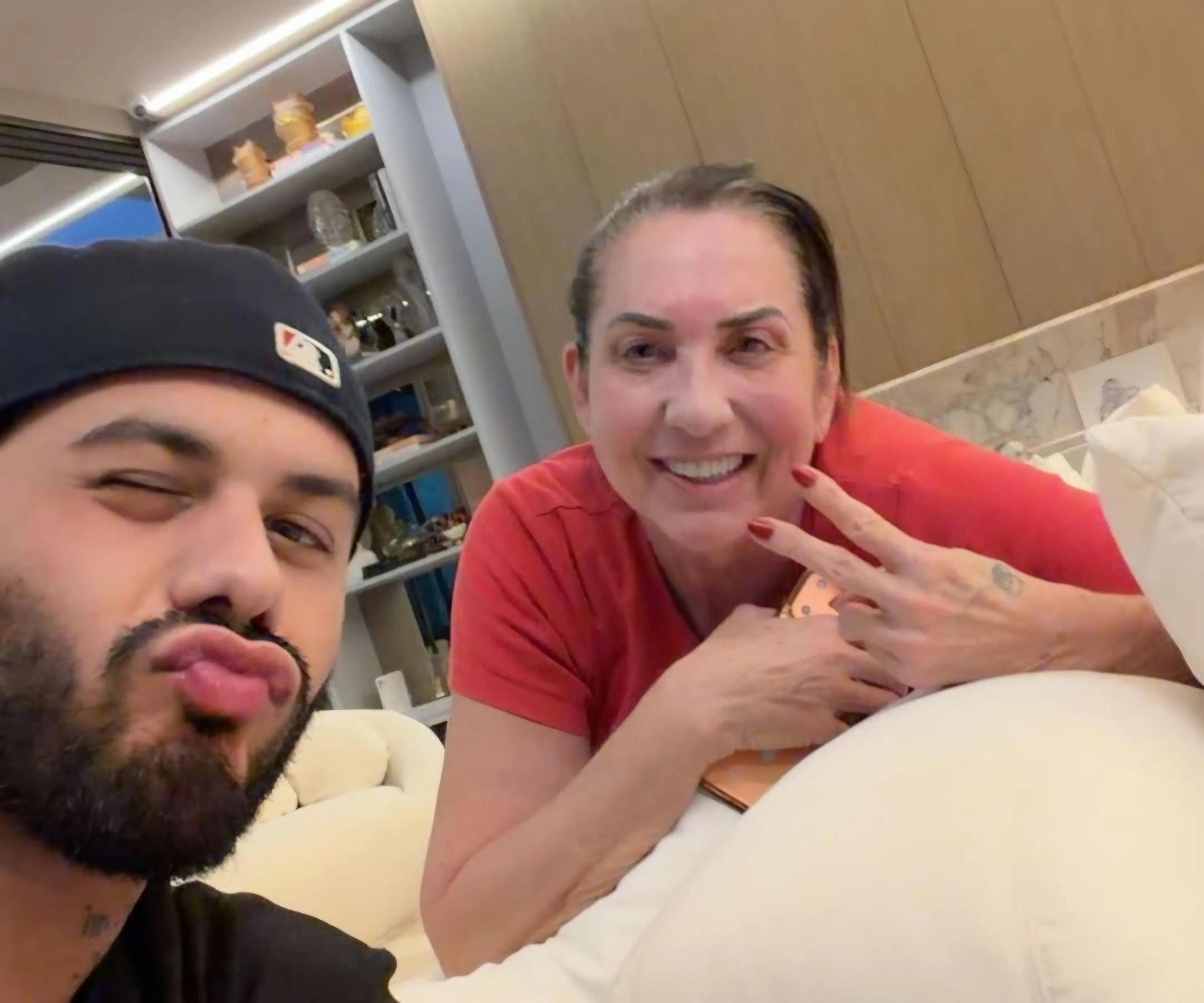 Zé Felipe e Margareth Serrão. (Reprodução)