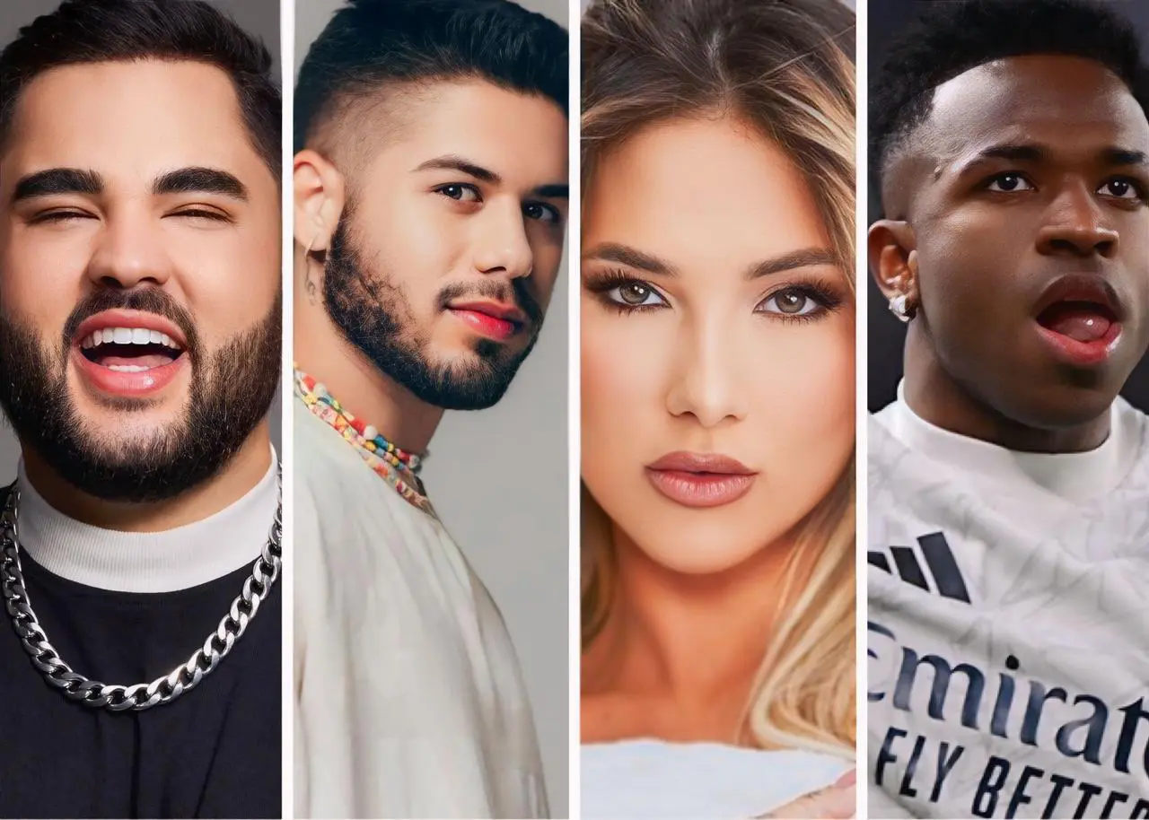 Lucas Guedez, Virginia Fonseca, Zé Felipe e Vini Jr. - Reprodução: Redes Sociais 