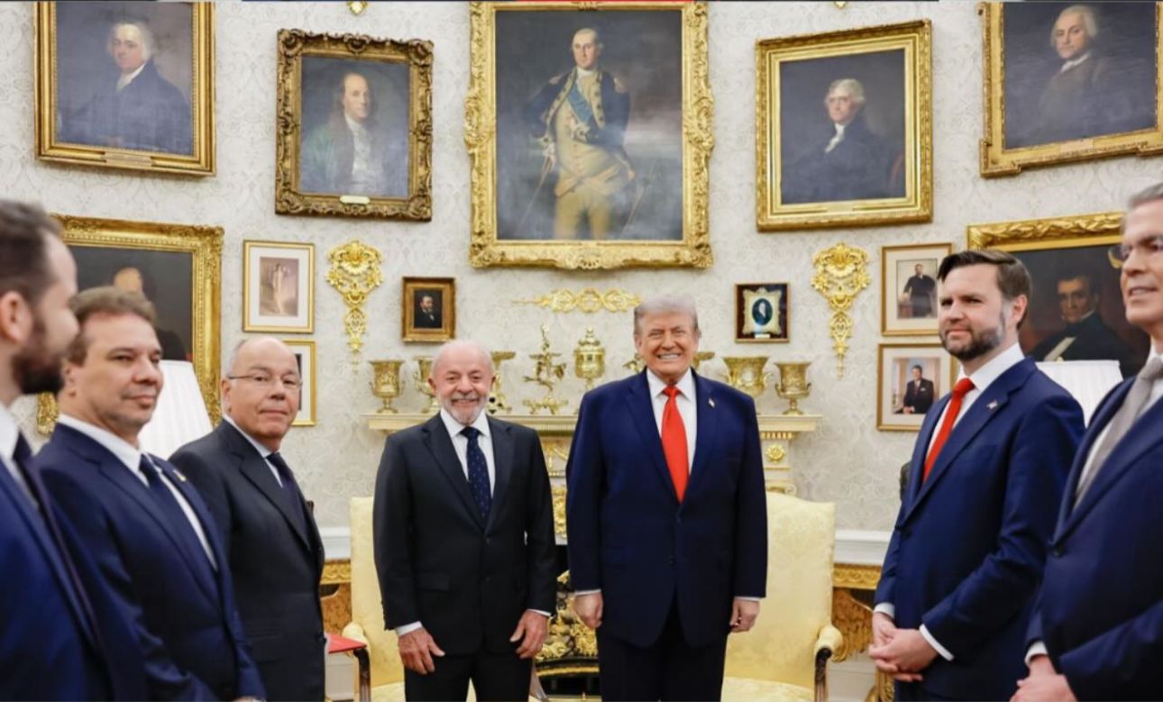 Lula e Trump na Casa Branca - Foto: Reprodução/PR