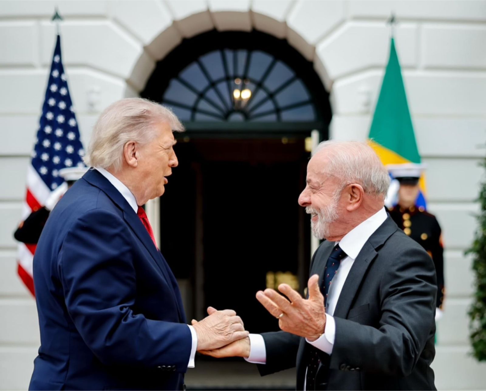 Lula e Trump na Casa Branca - Foto: Reprodução/PR