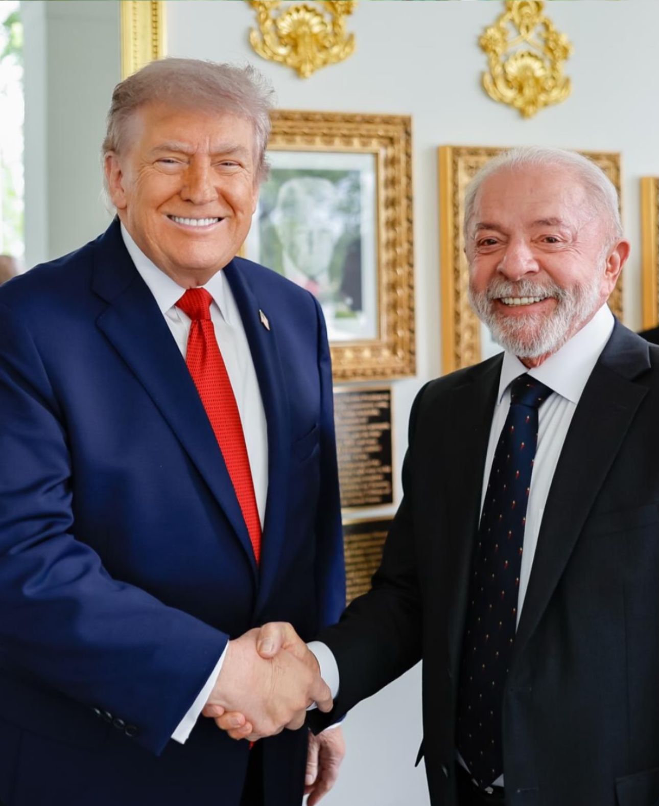 Lula e Trump na Casa Branca - Foto: Reprodução/PR