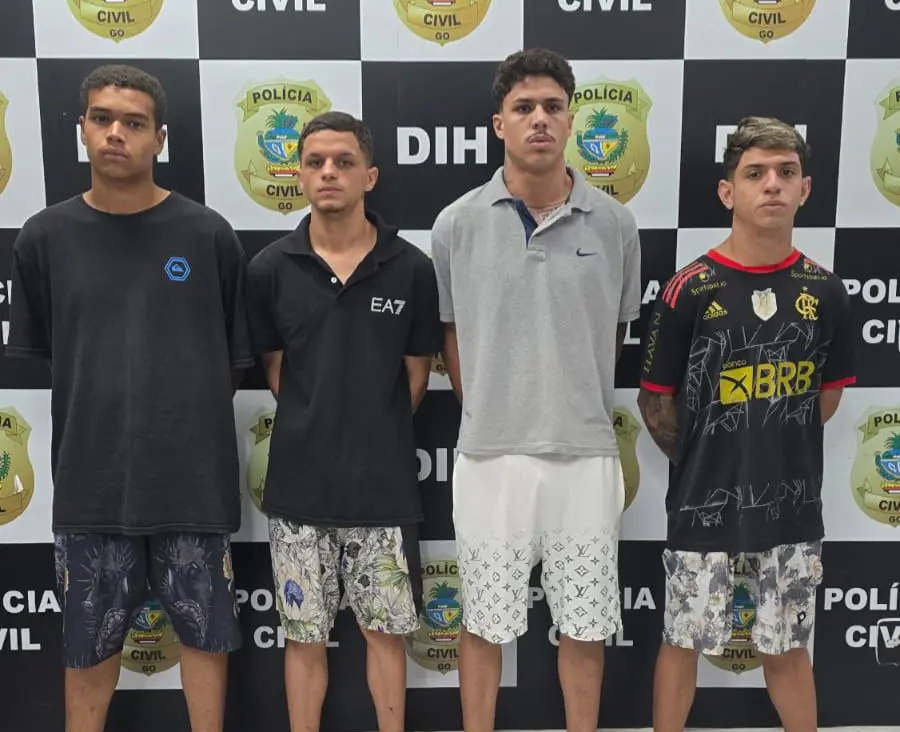 Quatro homens são presos após mulher ser decapitada viva (Foto: Divulgação/PCGO)