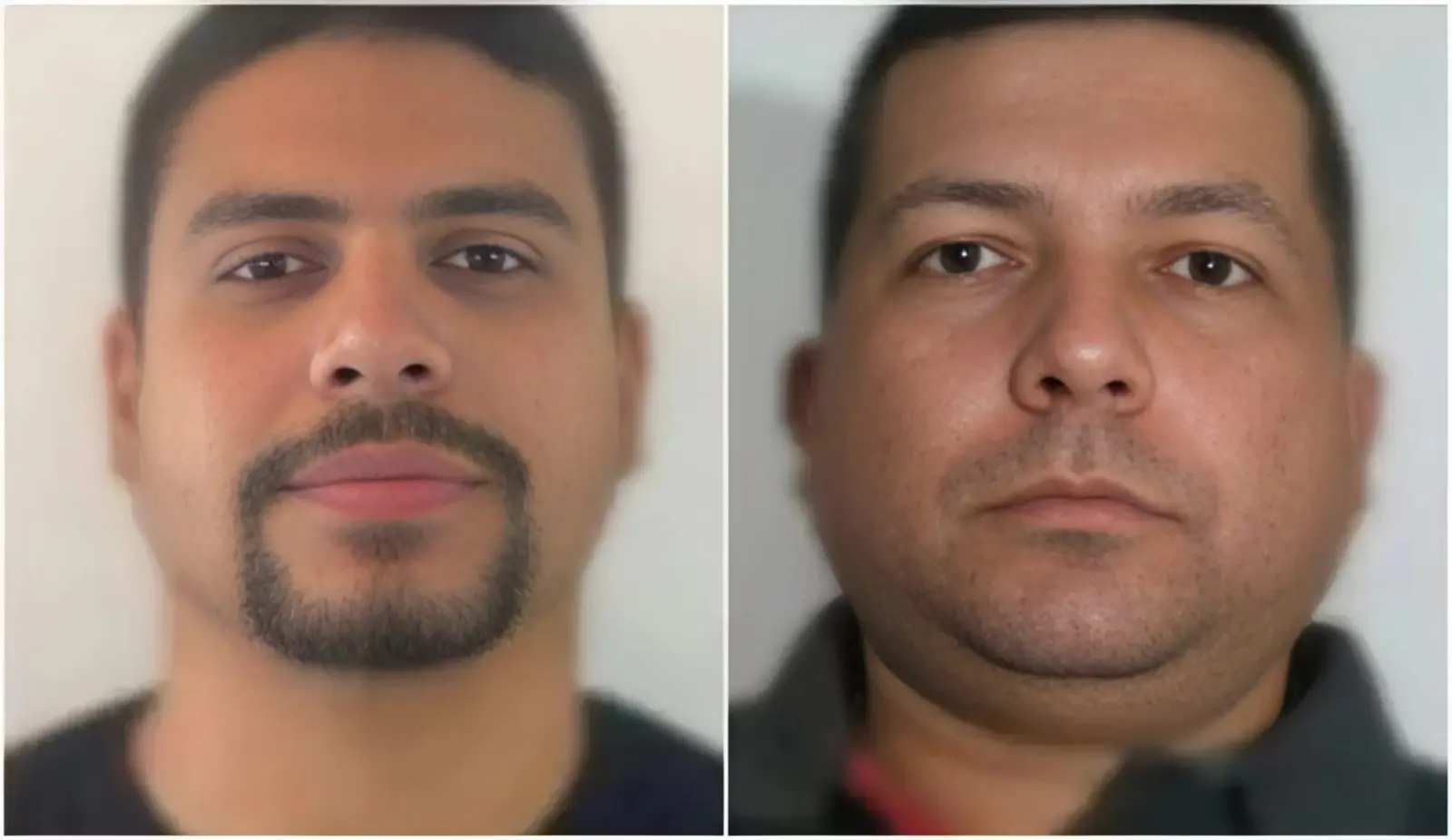 Policiais Yago Gomes (esq) e Denivaldo Jardel, mortos por colega de farda em Delmiro Gouveia — Foto: Divulgação/PC-AL