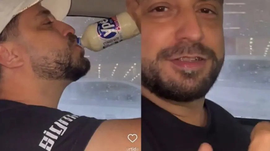Homem que 'bebeu' detergente Ypê quebra silêncio após vídeo viralizar (Foto: Redes Sociais)