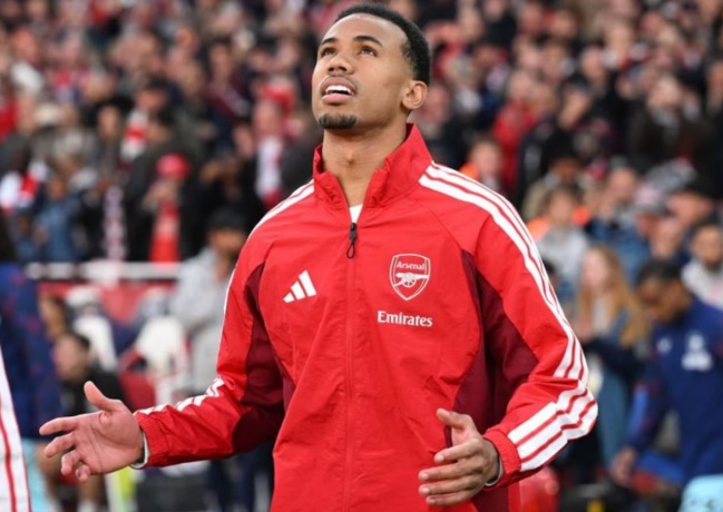 Gabriel Magalhães, titular do Brasil na Copa do Mundo e destaque do Arsenal. Divulgação/redes sociais