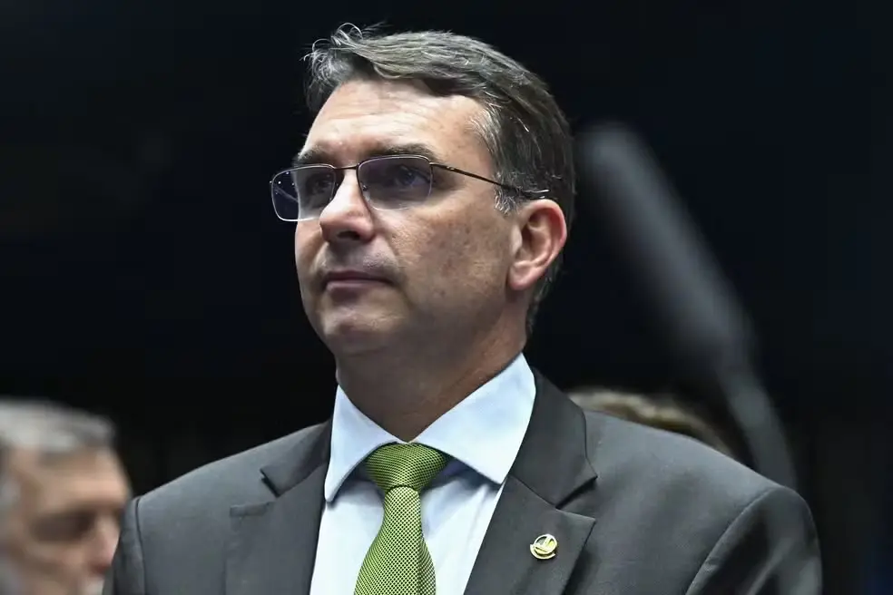 Senador Flávio Bolsonaro (PL-RJ) em sessão no Plenário do Senado Federal — Foto: Plenário do Senado Federal