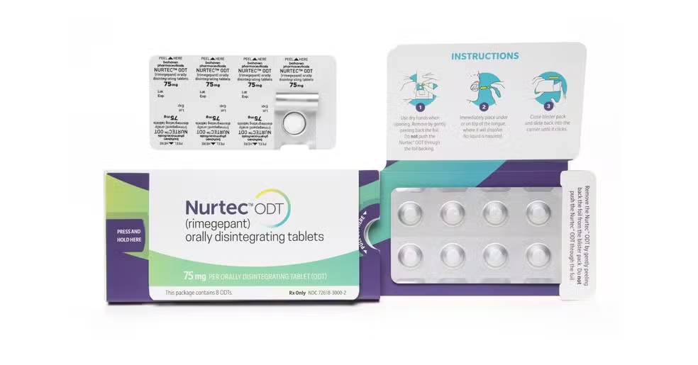 Medicamento Nurtec ODT (Foto: Reprodução)