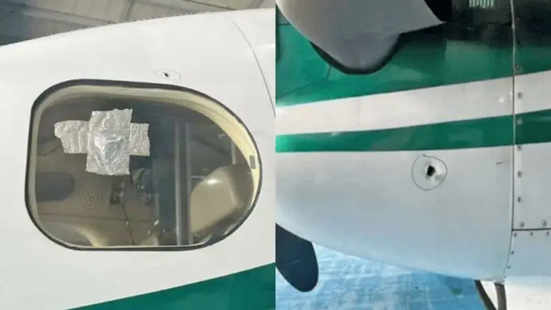 Vídeo revela danos causados por disparos (Foto: Reprodução)