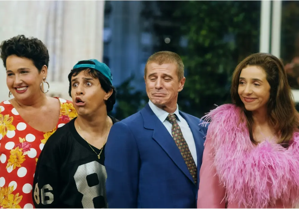 Claudia Jimenez, Tom Cavalcante, Miguel Falabella e Marisa Orth. (Reprodução / Divulgação)