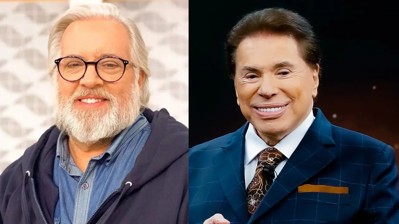 Leão Lobo e Silvio Santos (Foto: reprodução/Redes Sociais/: Lourival Ribeiro/SBT)