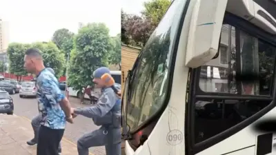 Homem sequestra ônibus com 13 passageiros e faz próprio pai refém