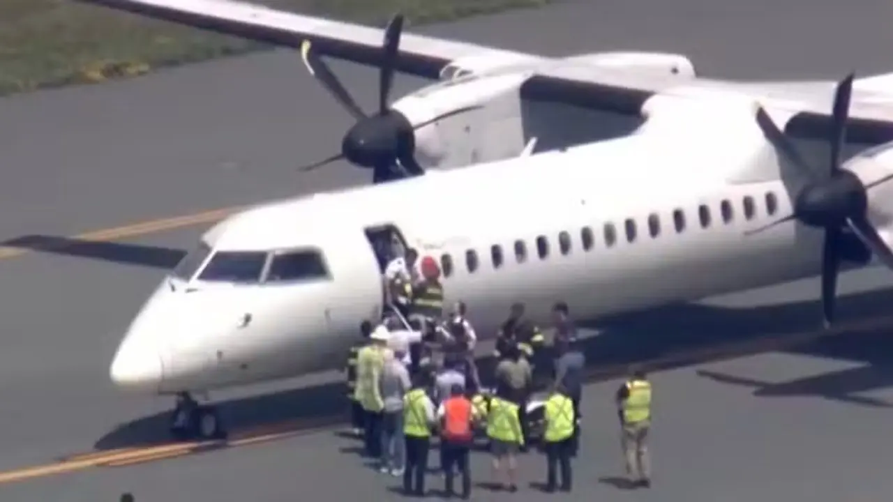 Piloto passa mal a bordo  (Foto: Reprodução/WCVC News)