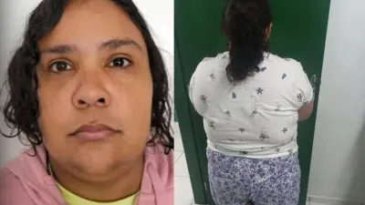 Mamadeira, chupeta e boneca: veja as imagens da mulher de 37 anos que se passou por menina de 12