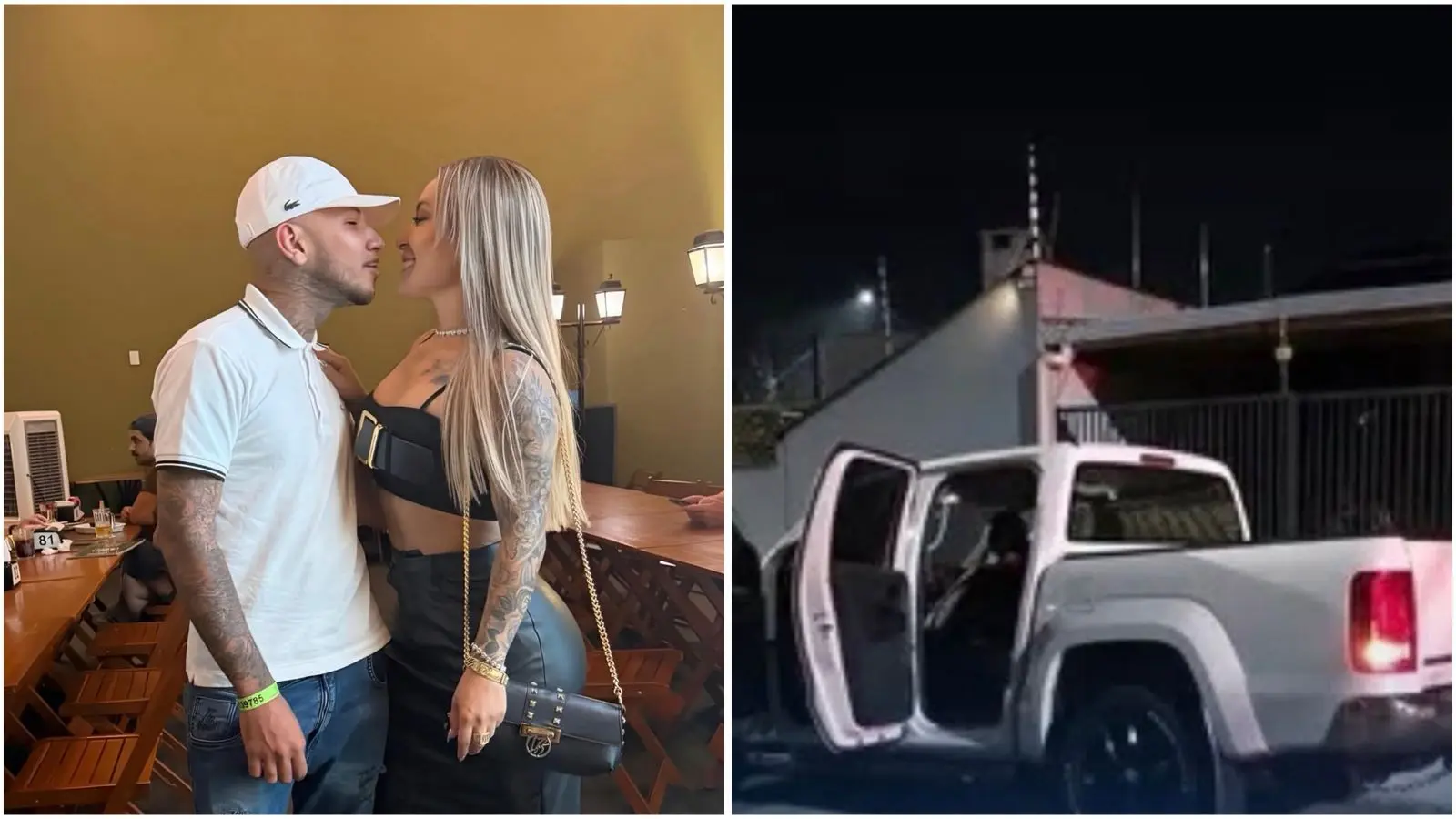 Veja momento em que marido de influenciadora é executado ao tentar defendê-la (Foto: Reprodução)