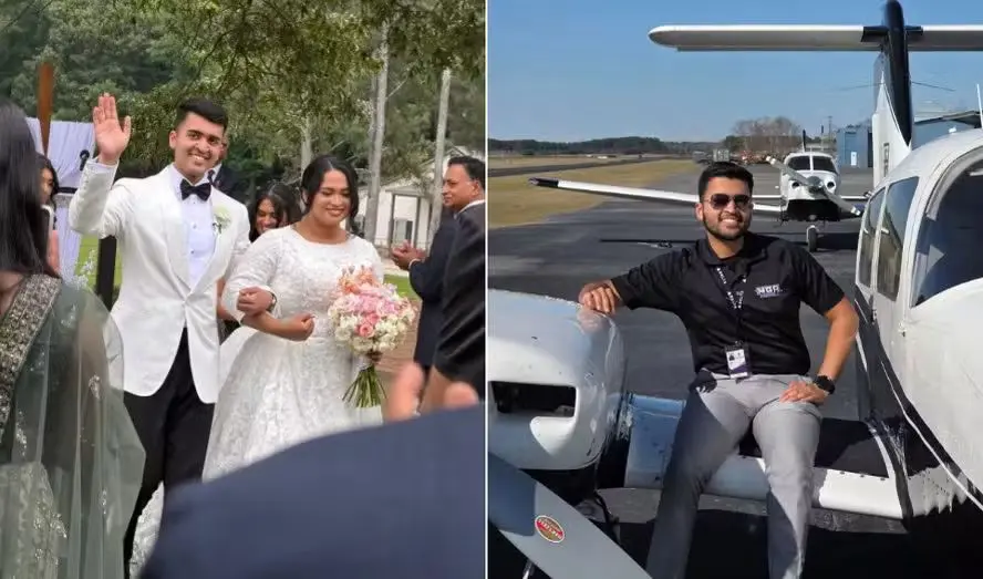 Noivo morre em queda de helicóptero após deixar festa de casamento (Foto: Reprodução/Redes sociais)