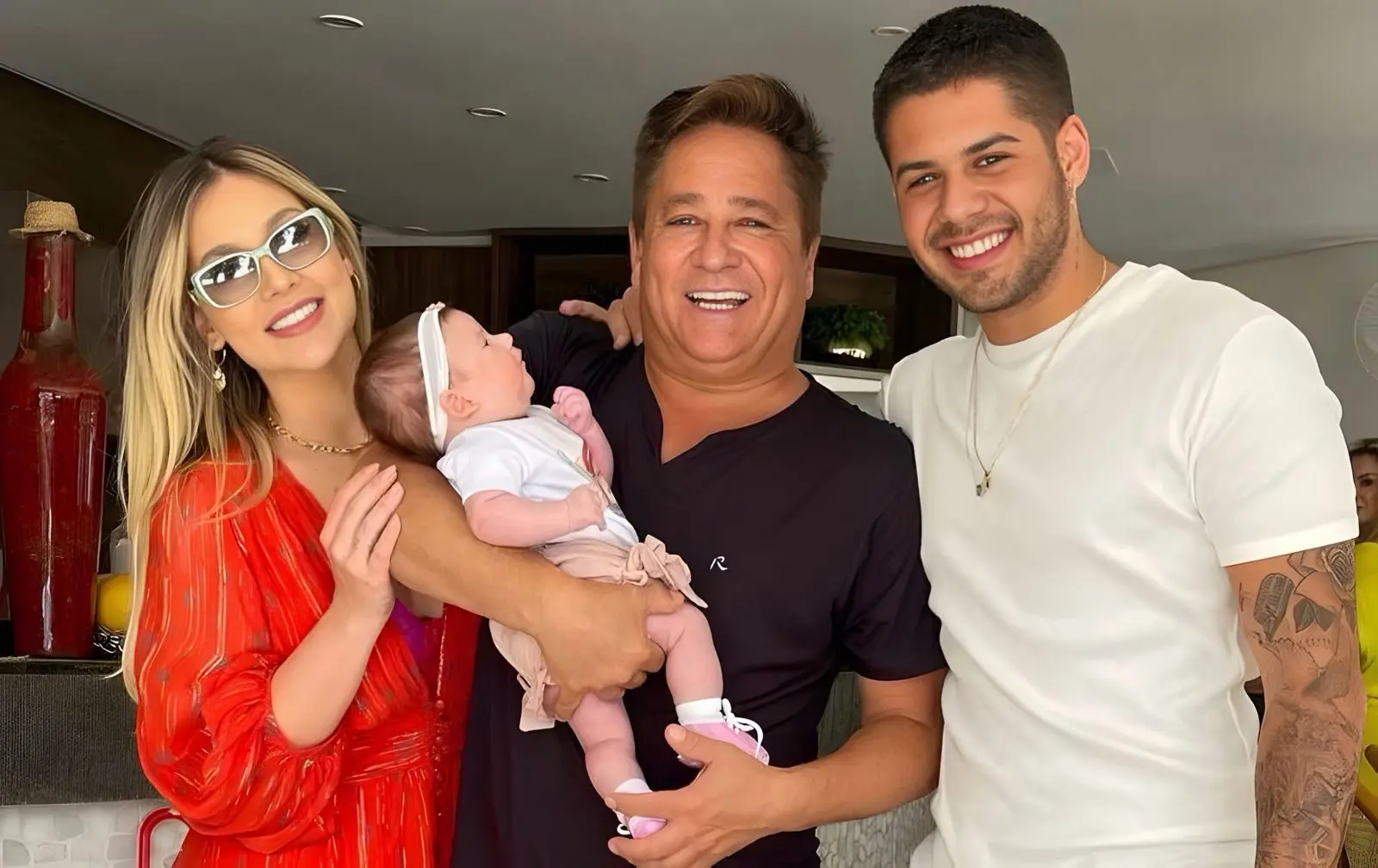 Virginia, Zé Felipe e Leonardo (Foto: Reprodução/Redes sociais)