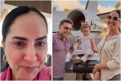 Esposa de Zezé Di Camargo aparece chorando  após filha passar por cirurgia para retirada de nódulo; veja vídeo