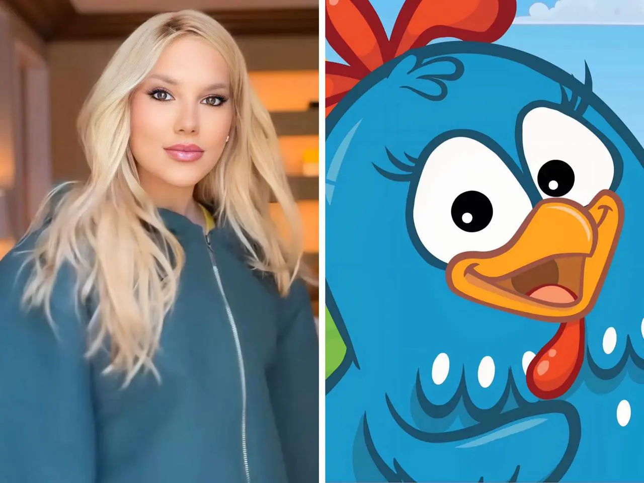 Virginia chama atenção ao ter o look comparado à Galinha Pintadinha (Foto: Reprodução/Redes sociais)