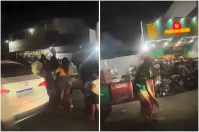 Vídeo mostra momento em que homem é morto a tiros durante festa de São João