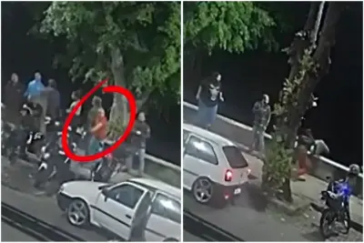 Idoso fica gravemente ferido após ser agredido e arremessado de mureta; veja vídeo