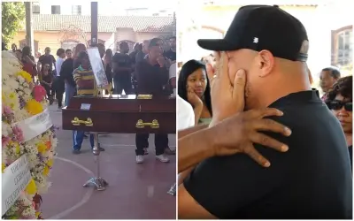 ‘Por que ele fez isso?’: filho de mulher morta pelo irmão faz desabafo durante velório 