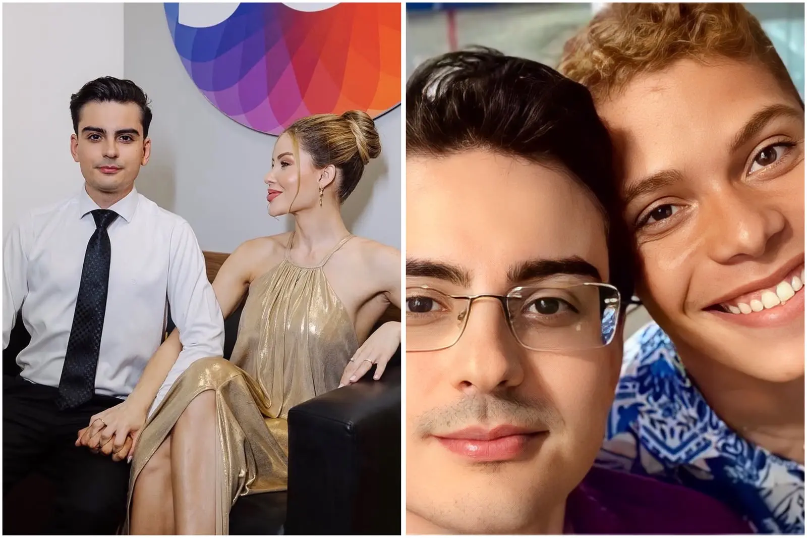 Dudu, Saory e Pedro. (Foto: Reprodução/Redes sociais)