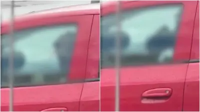 Vídeo: Padrasto é preso após ser flagrado agredindo criança dentro de carro