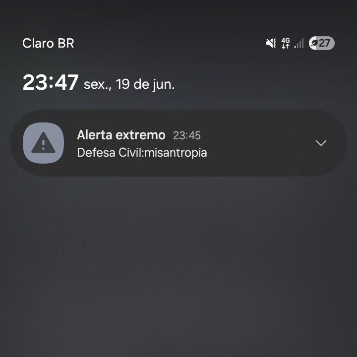 Aviso Defesa Civil (Foto: Redes Sociais)