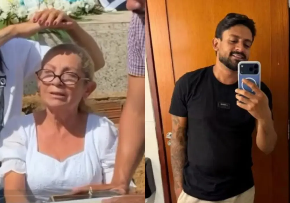 Mãe e empresário Laércio Müller. (Reprodução)