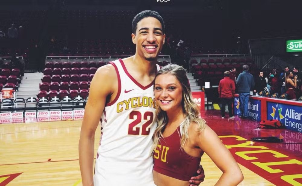 Jade Jones e o noivo, o jogador de basquete da NBA Tyrese Haliburton — Foto: Reprodução/Instagram