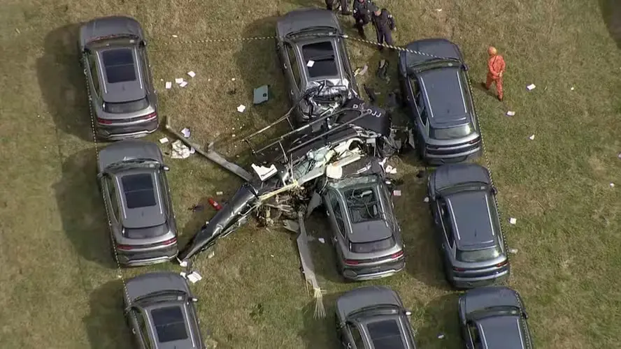 queda helicóptero - Foto: Reprodução/TV Globo