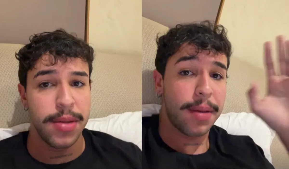 Lázaro Freitas se pronunciou após contar episódio com o ator André Luiz Frambach.​Fotos: Redes Sociais
