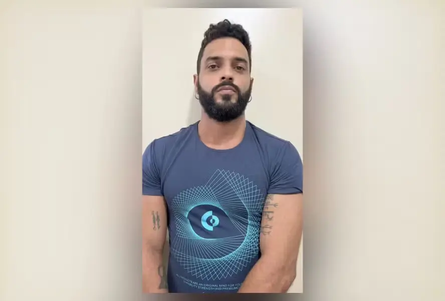 Mateus foi preso suspeito de armazenar e compartilhar material de abuso sexual infantil, segundo a Polícia Civil (Foto: Reprodução)