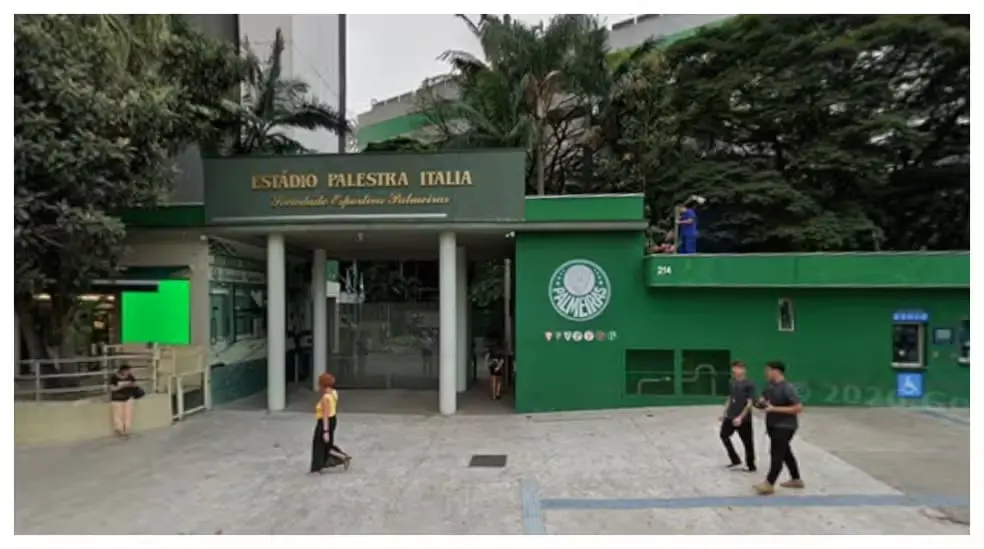 Estádio do Palmeiras, rua Palestra Itália (Foto: Reprodução)
