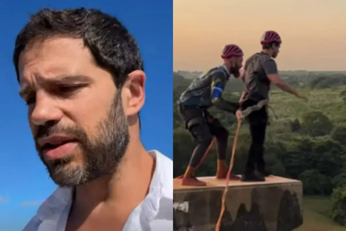 Duda Nagle revela que saltou da mesma ponte onde jovem morreu em acidente de rope jump (Foto: Reprodução/Redes sociais)