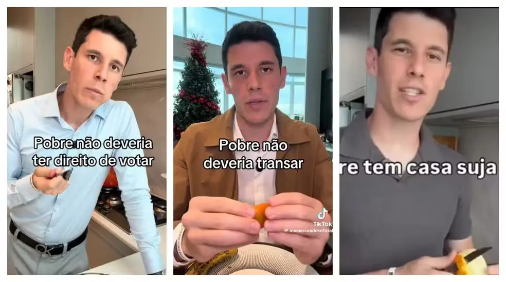 Leonardo Marcondes é alvo de ação na Justiça de SP por preconceito e discriminação contra pobres brasileiros (Foto: Reprodução/Redes Sociais)