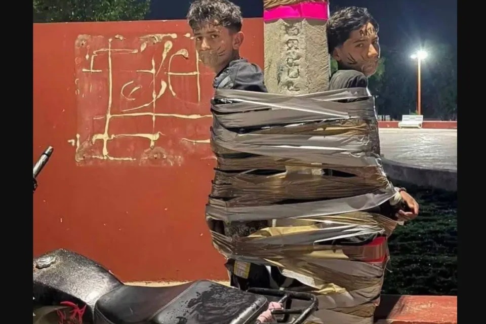 ‘Batman’ é procurado pela polícia após amarrar suspeitos de roubar motos- Foto: Reprodução/X