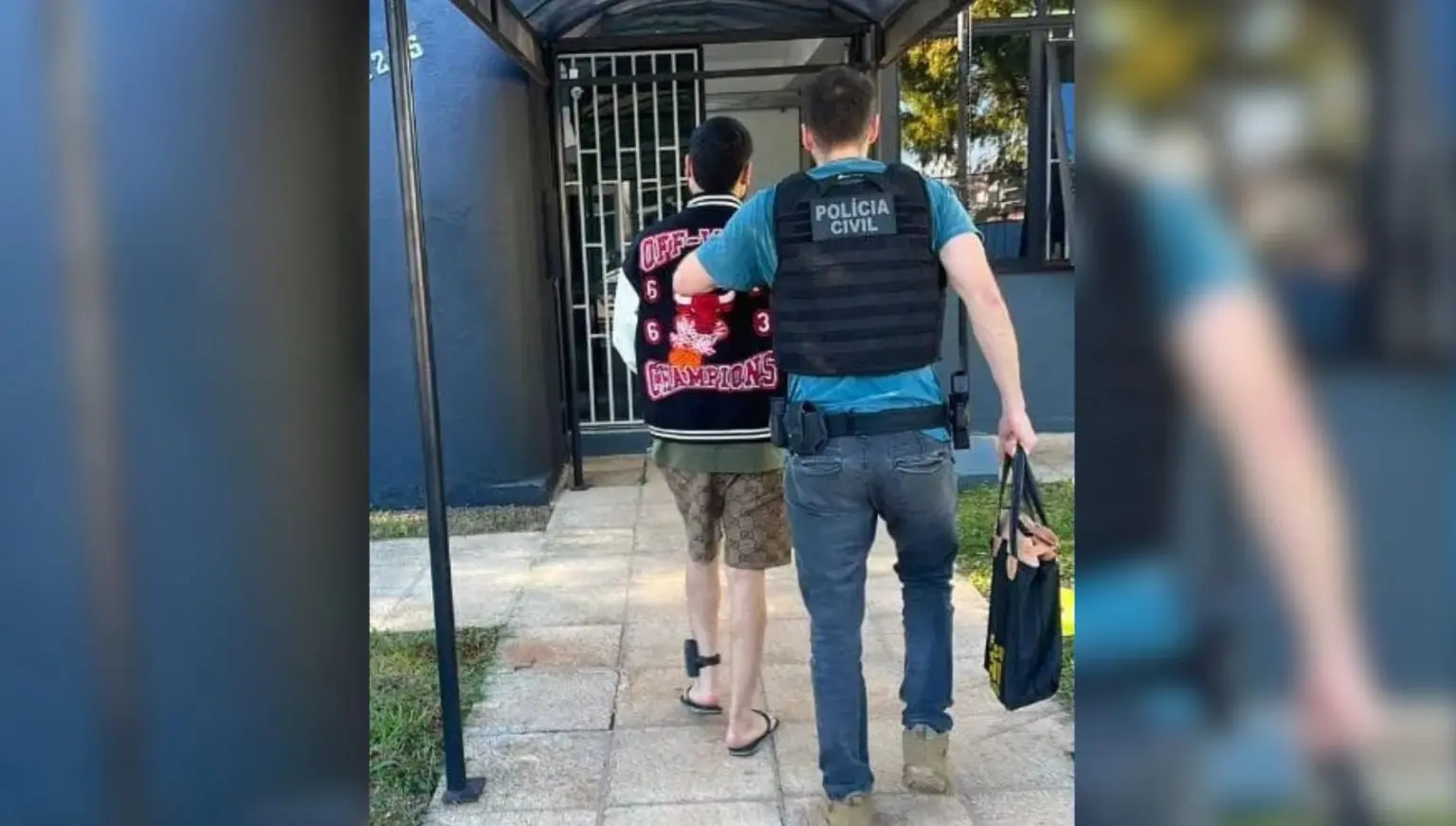'Bruxo' é preso após agredir mulher durante sessão religiosa (Foto: Reprodução)