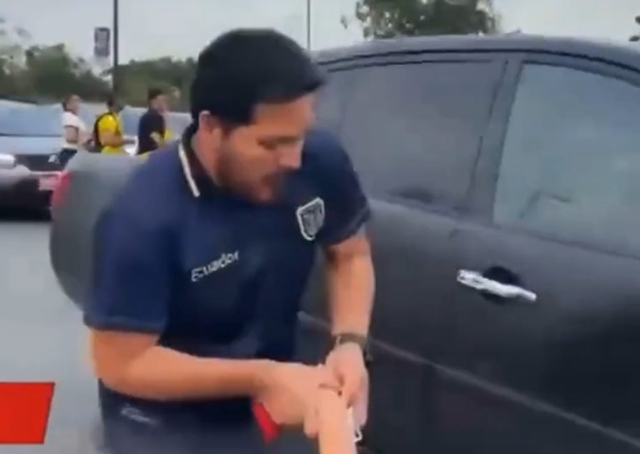 Repórter equatoriana foi atropelada