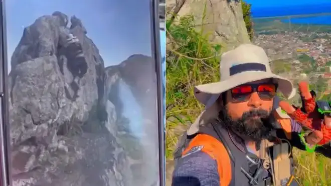Homem morreu ao escorregar de cima de ponto turístico (Foto: Reprodução)