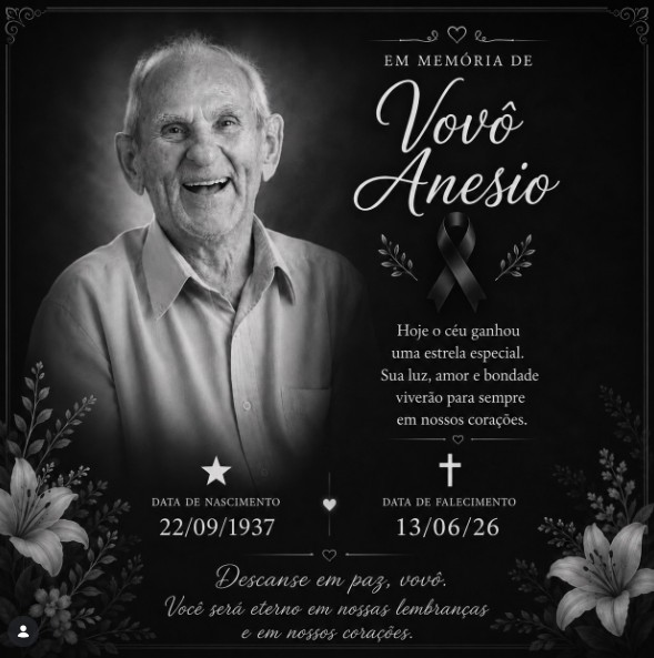 Nota de Pesar Vovô Anésio