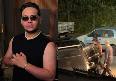 Após sumir das redes sociais, cantor aparece sendo preso em vídeo