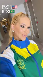  Virginia mostra look para jogo do Brasil e agita a web