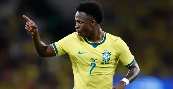 Vini Jr foi muito criticado após derrota do Brasil