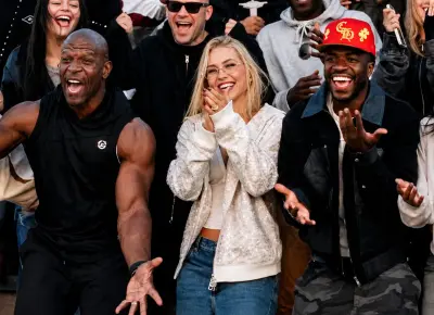 Virginia e Vini Jr. encontram Terry Crews no Cristo Redentor e surpreendem fãs; veja vídeo